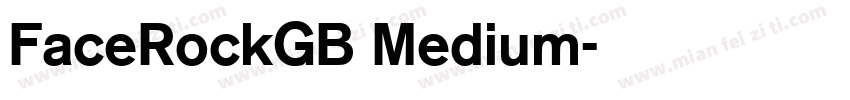 FaceRockGB Medium字体转换